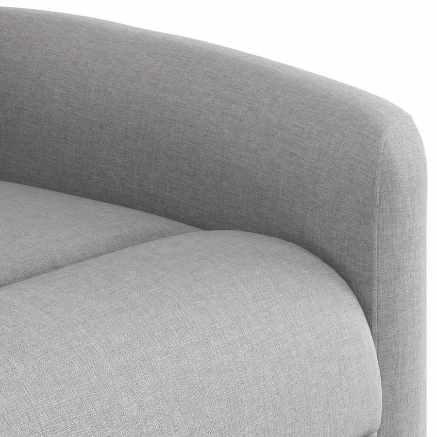 Fauteuil de massage inclinable électrique gris nuage tissu - 11