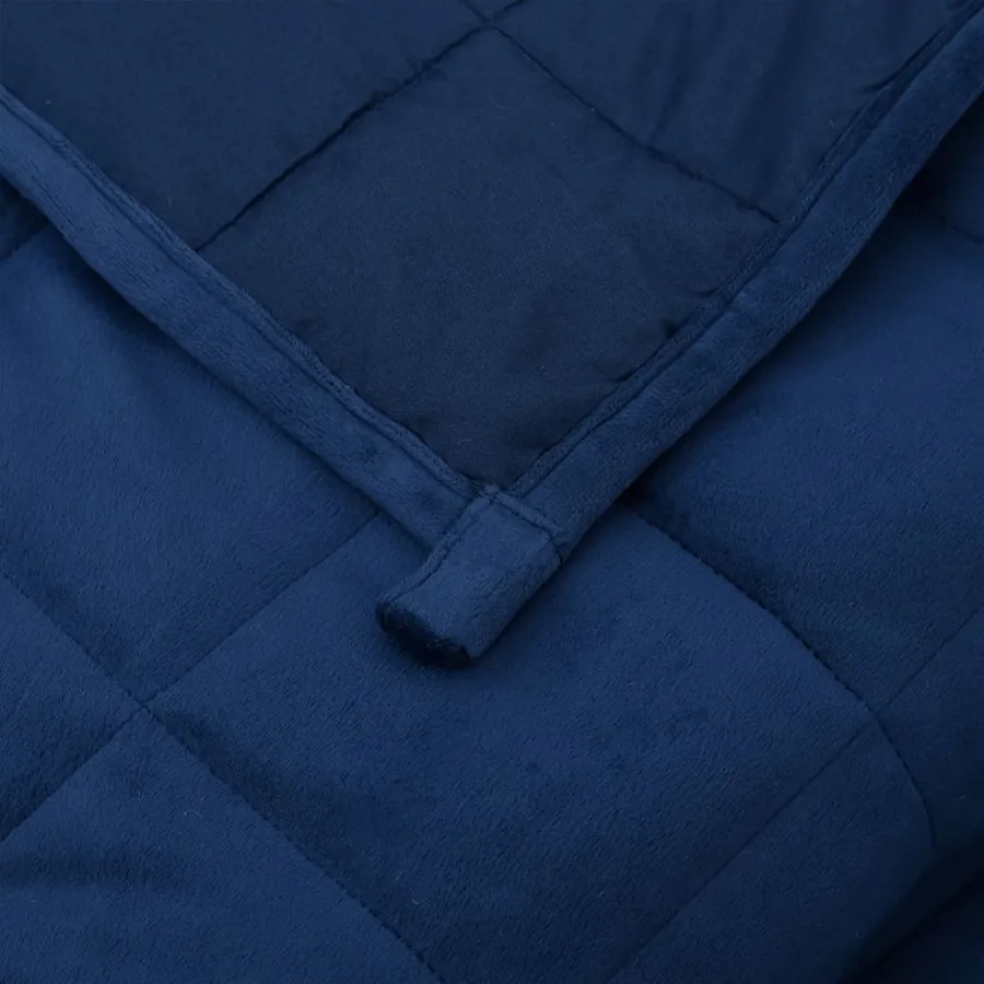 Couverture lestée Bleu 140x200 cm 6 kg Tissu - 5