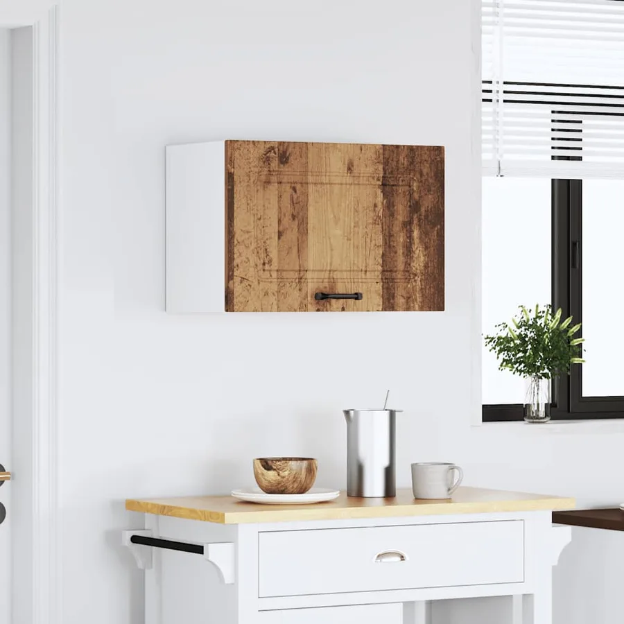 Armoire murale de cuisine Kalmar vieux bois bois d'ingénierie - 3