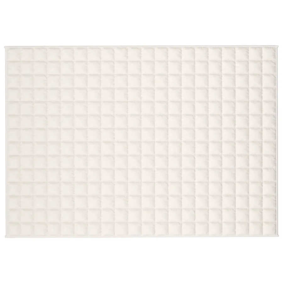 Couverture lestée Crème clair 140x200 cm 10 kg Tissu - 3