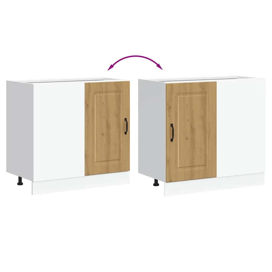 Armoire de cuisine Kalmar chêne artisanal bois d'ingénierie - 8