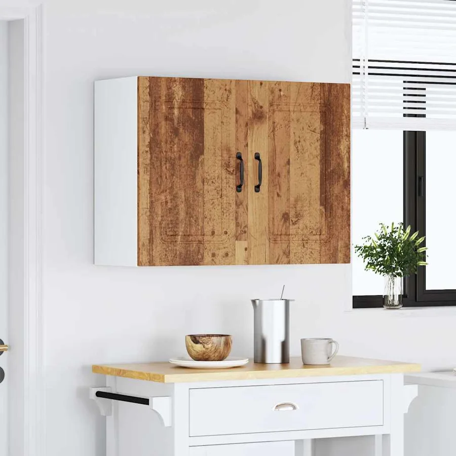 Armoire murale de cuisine Kalmar vieux bois bois d'ingénierie - 3