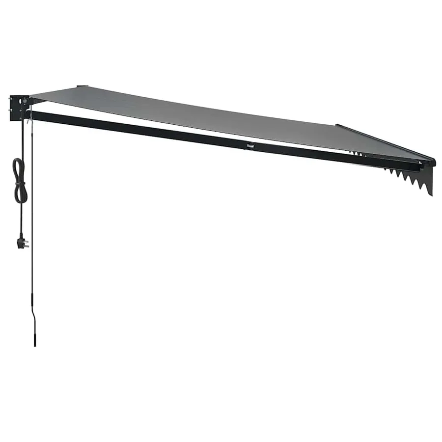 Auvent rétractable automatique anthracite 4,5x3 m - 6