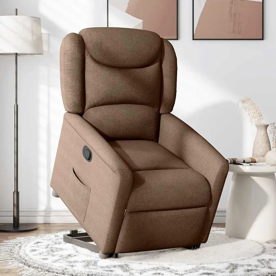 Fauteuil inclinable Marron Tissu - 2
