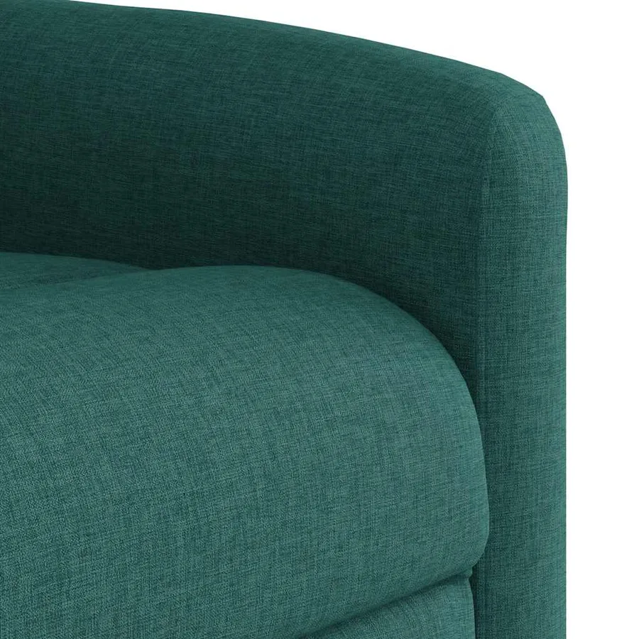 Fauteuil de massage inclinable Vert foncé Tissu - 9