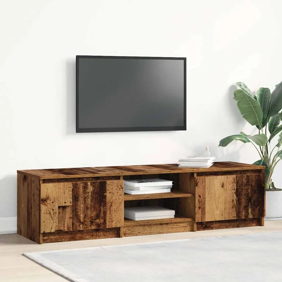 Meuble TV en bois ancien 140x40x36 cm bois d'ingénierie - 3
