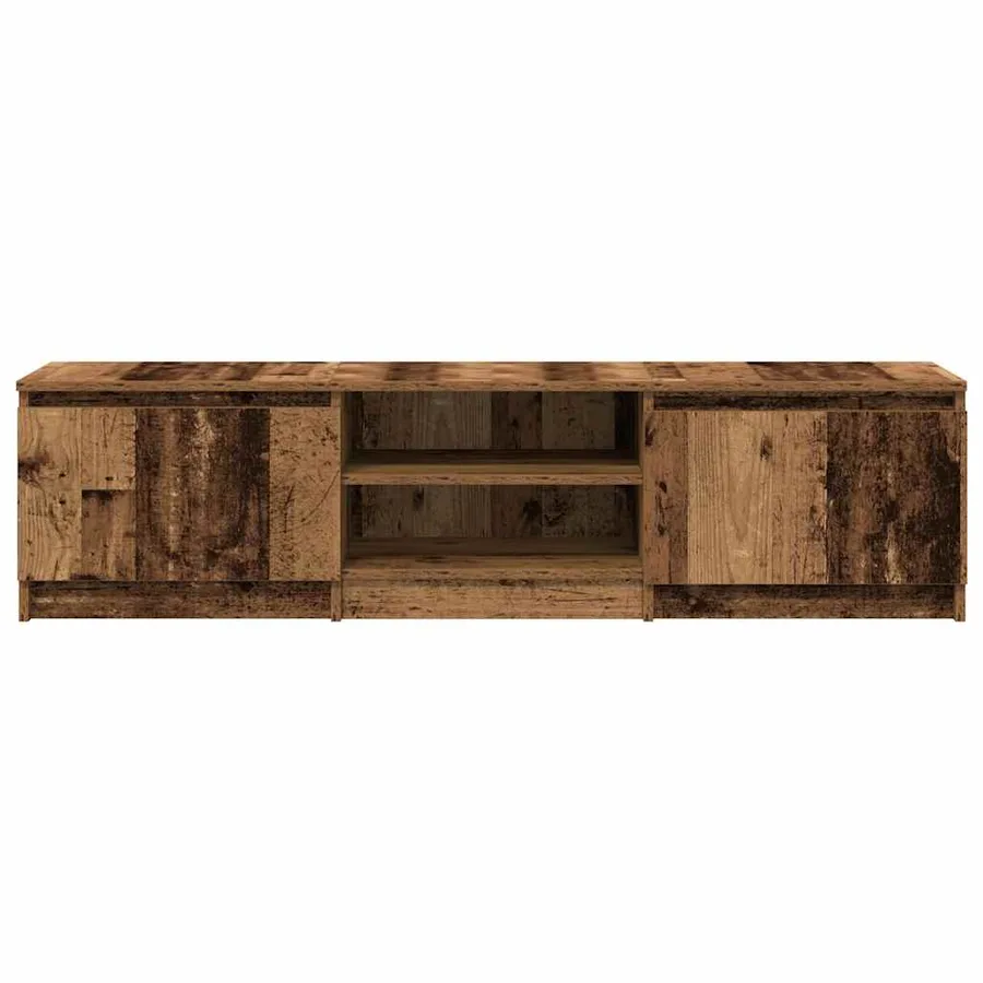 Meuble TV en bois ancien 140x40x36 cm bois d'ingénierie - 5