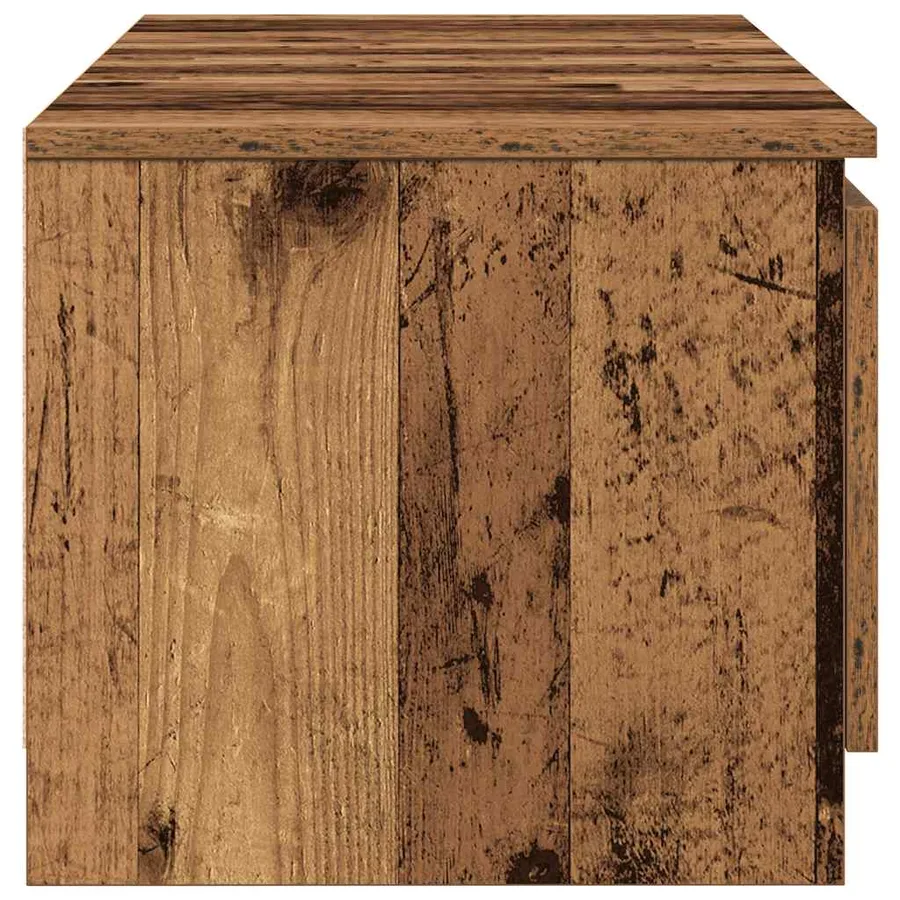Meuble TV en bois ancien 140x40x36 cm bois d'ingénierie - 7