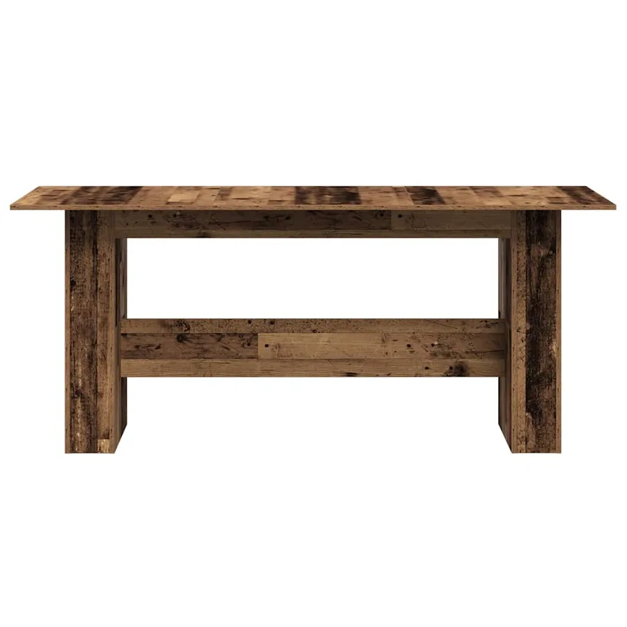 Table à manger vieux bois 180x90x76 cm bois d'ingénierie - 4