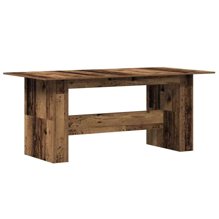 Table à manger vieux bois 180x90x76 cm bois d'ingénierie - 6