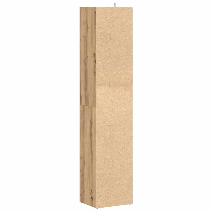 Bibliothèque chêne artisanal 36x30x171 cm bois d'ingénierie - 6