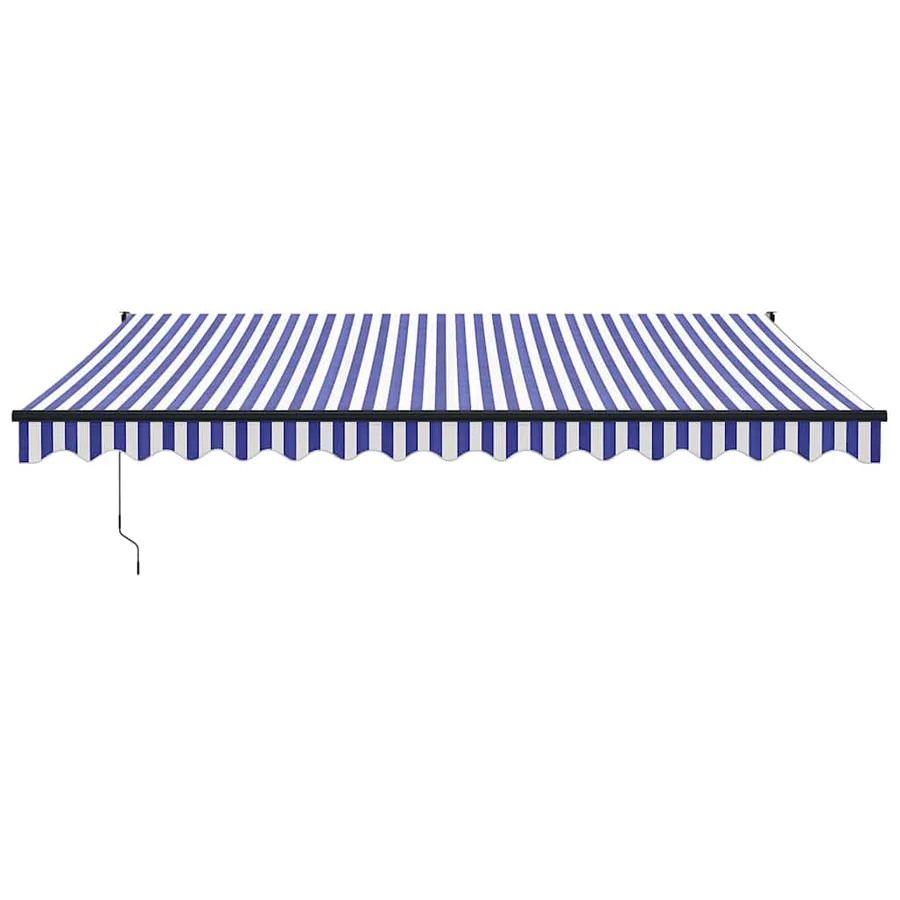 Auvent rétractable automatique bleu et blanc 4x3 m - 3