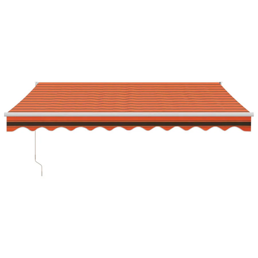 Auvent rétractable automatique orange et marron 3x2,5 m - 3