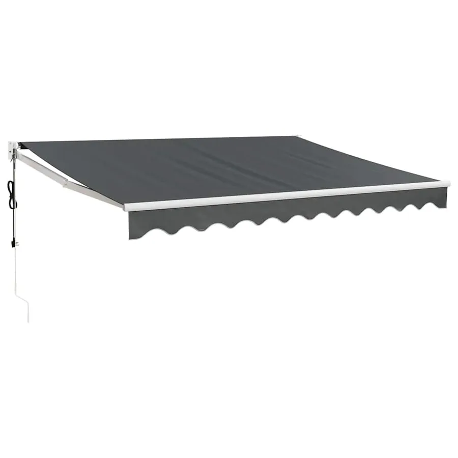 Auvent rétractable automatique anthracite 3,5x2,5 m - 2