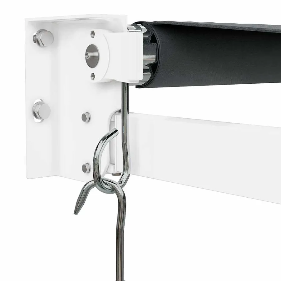 Auvent rétractable anthracite 4,5x3 m tissu et aluminium - 7