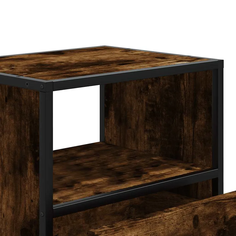 Table de chevet murale Chêne fumé 40x31x39,5 cm - 9