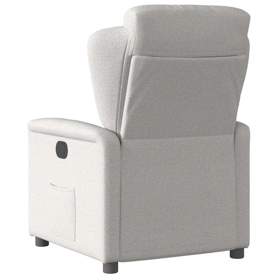 Fauteuil inclinable gris nuage tissu - 5