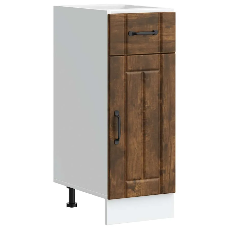 Armoire de cuisine Lucca chêne fumé bois ingénierie