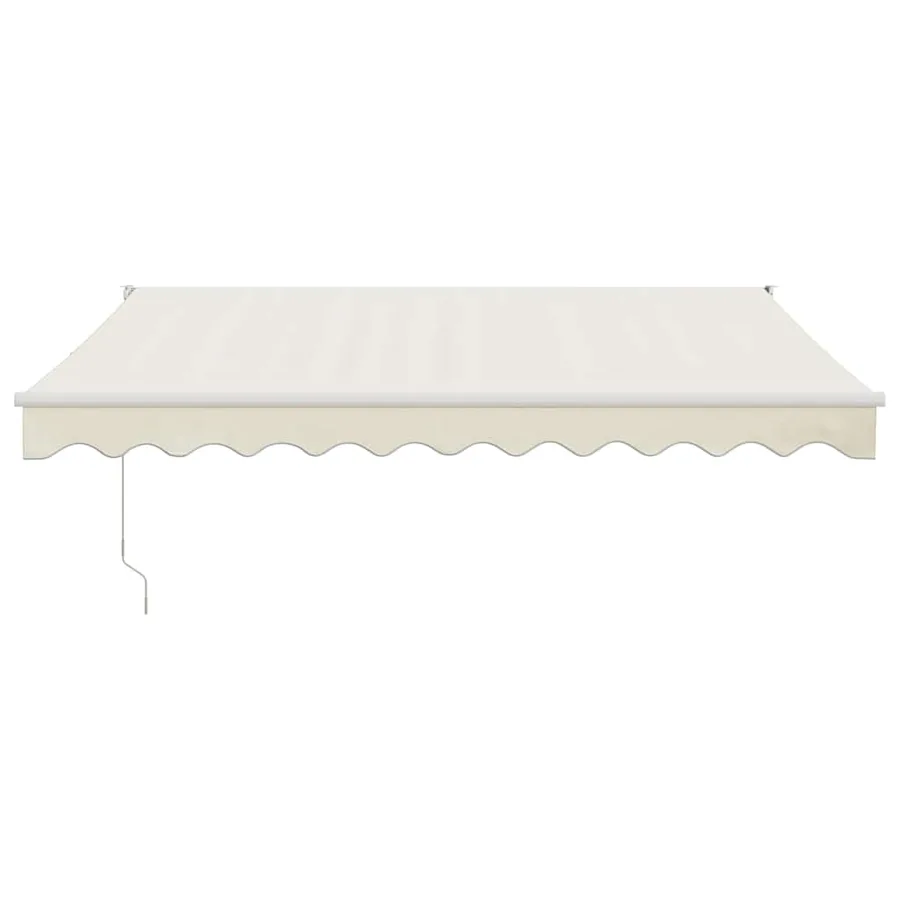 Auvent rétractable crème 3x2,5 m tissu et aluminium - 3