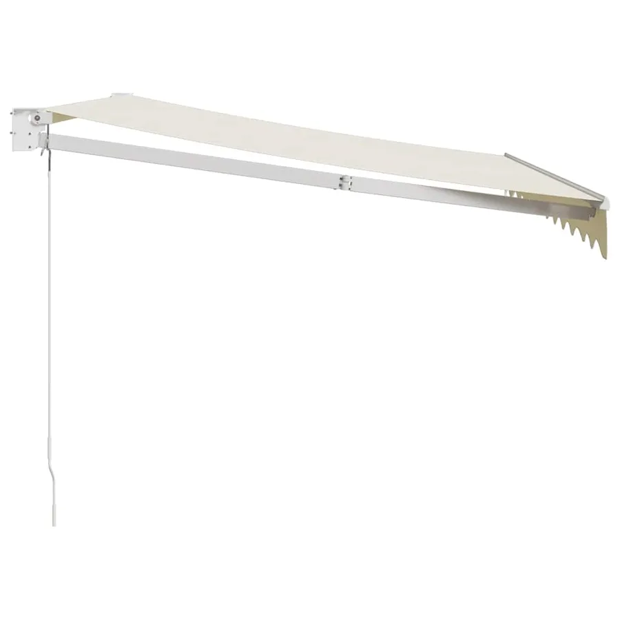 Auvent rétractable crème 3x2,5 m tissu et aluminium - 4