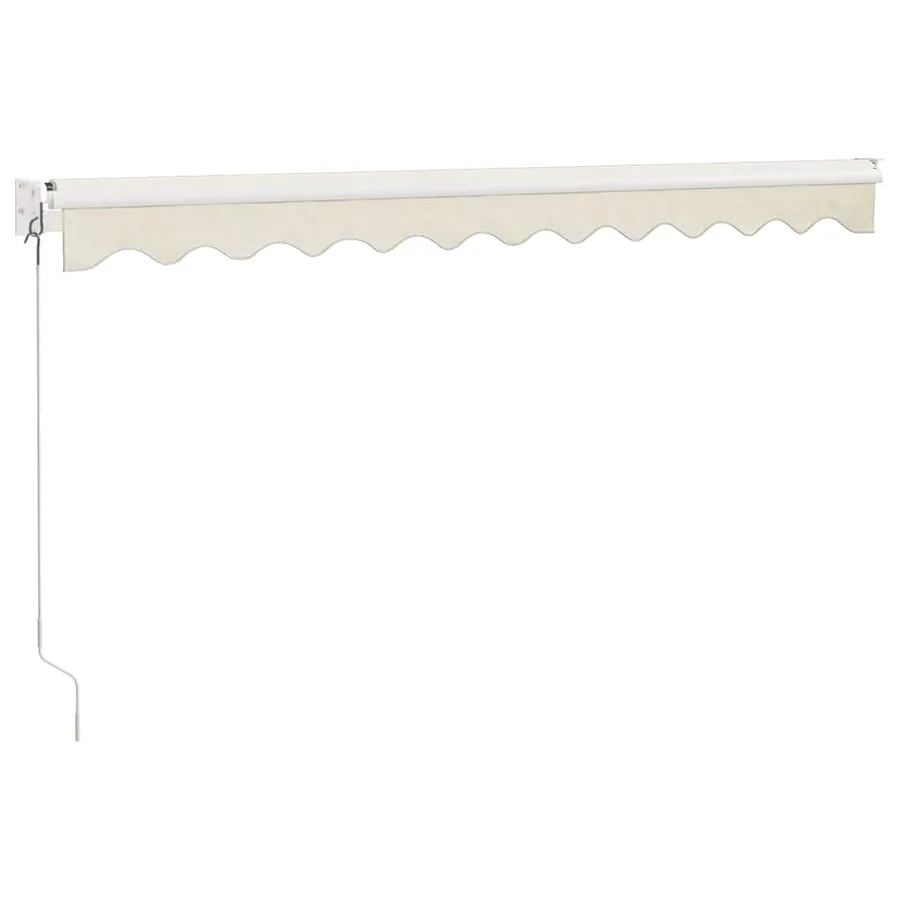 Auvent rétractable crème 3x2,5 m tissu et aluminium - 6