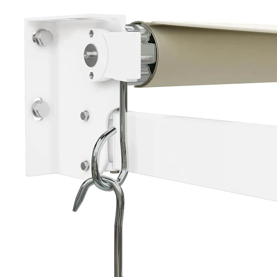 Auvent rétractable crème 3x2,5 m tissu et aluminium - 7