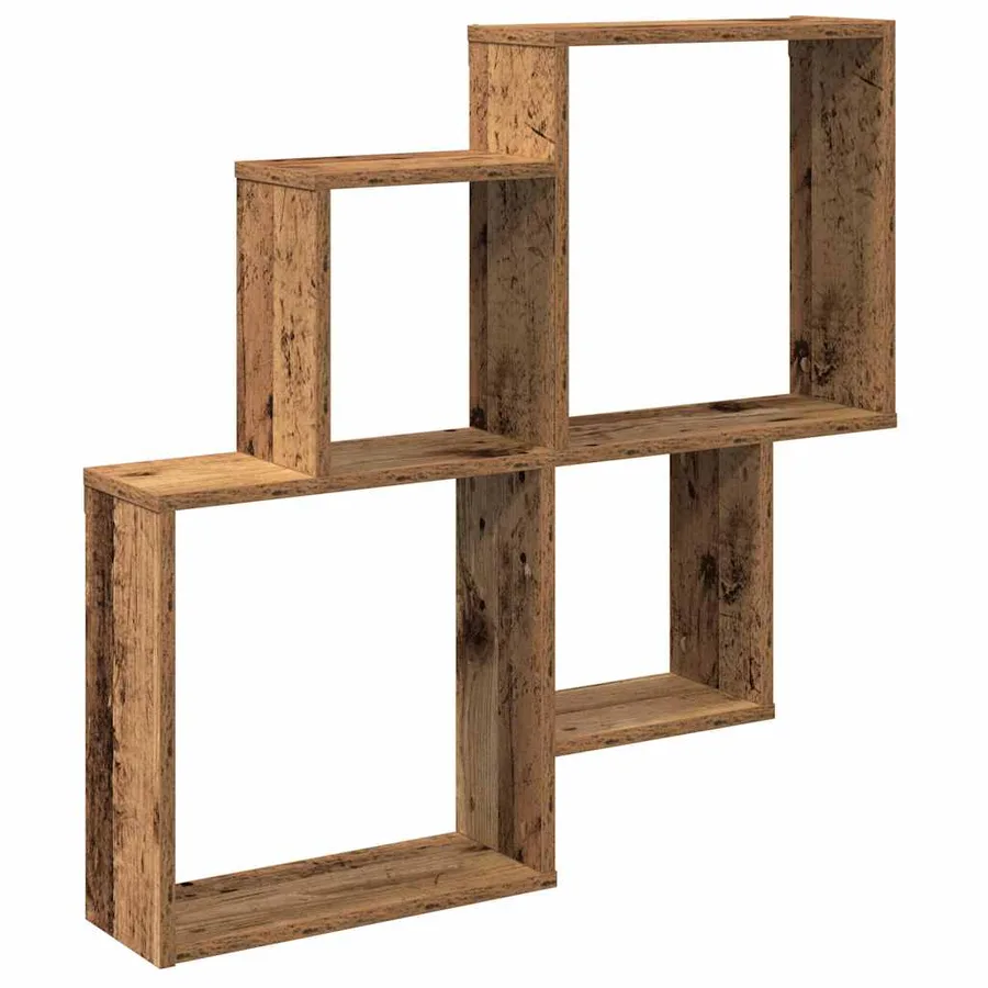 Étagère murale vieux bois 80x15x78,5 cm bois d'ingénierie - 2