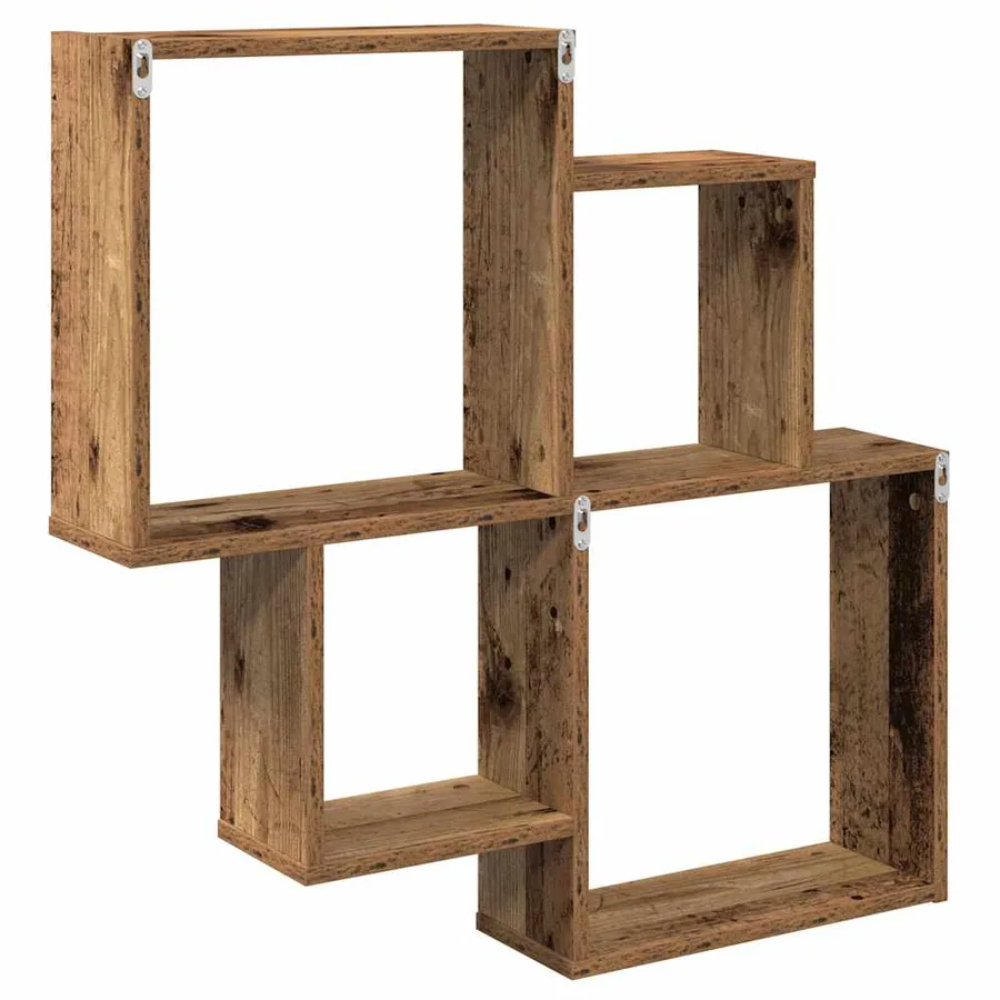 Étagère murale vieux bois 80x15x78,5 cm bois d'ingénierie - 6