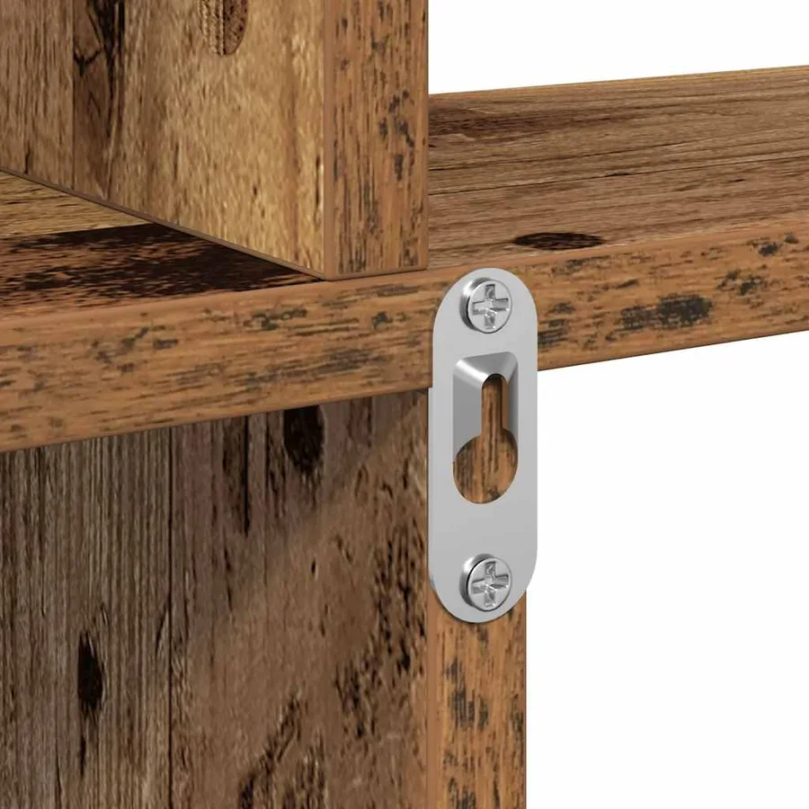 Étagère murale vieux bois 80x15x78,5 cm bois d'ingénierie - 7