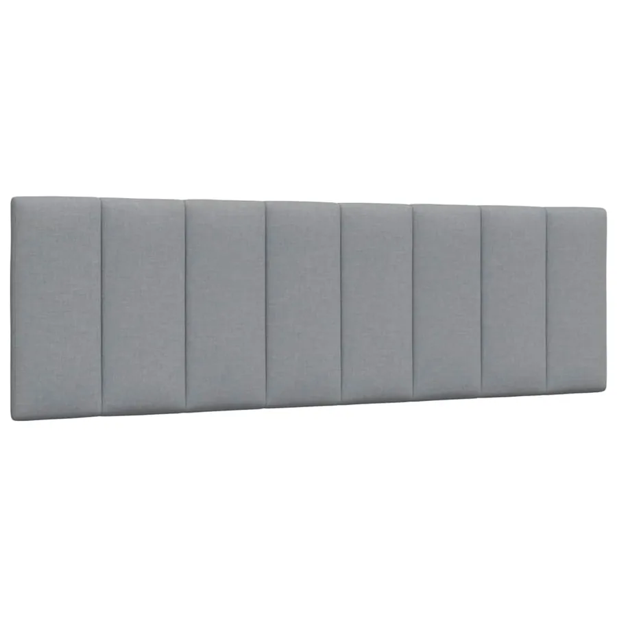 Coussin de tête de lit Hanko gris clair 160 cm tissu