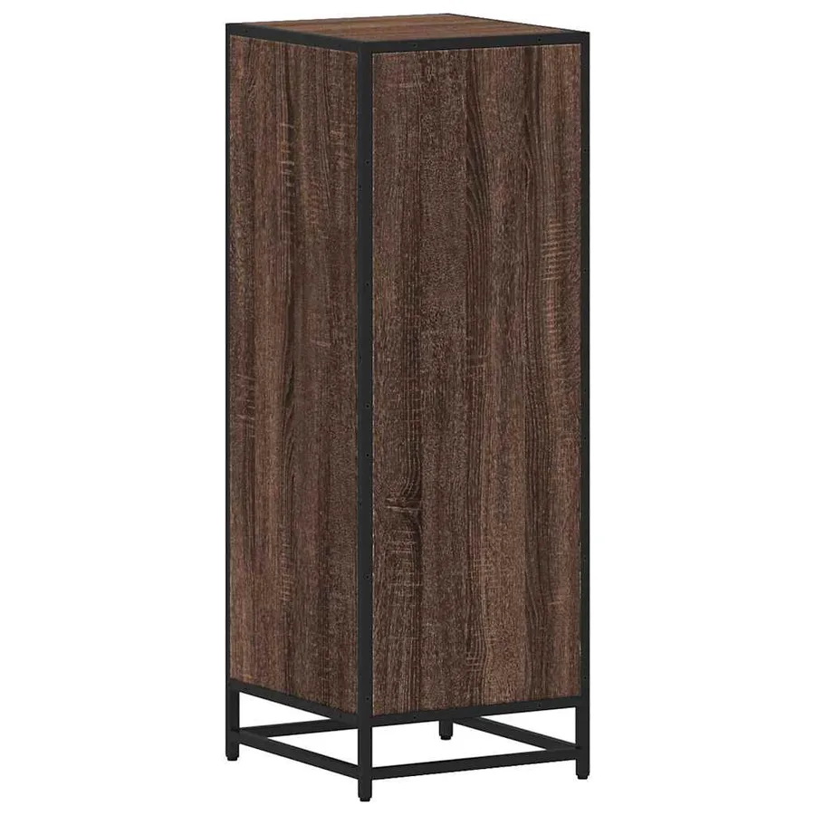 Armoire de bain chêne marron 35x37,5x100 cm bois d'ingénierie - 8