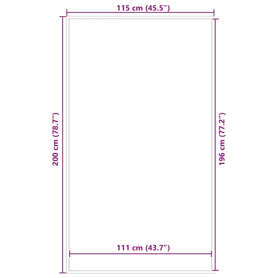 Paillasson marron 115x200 cm - 7