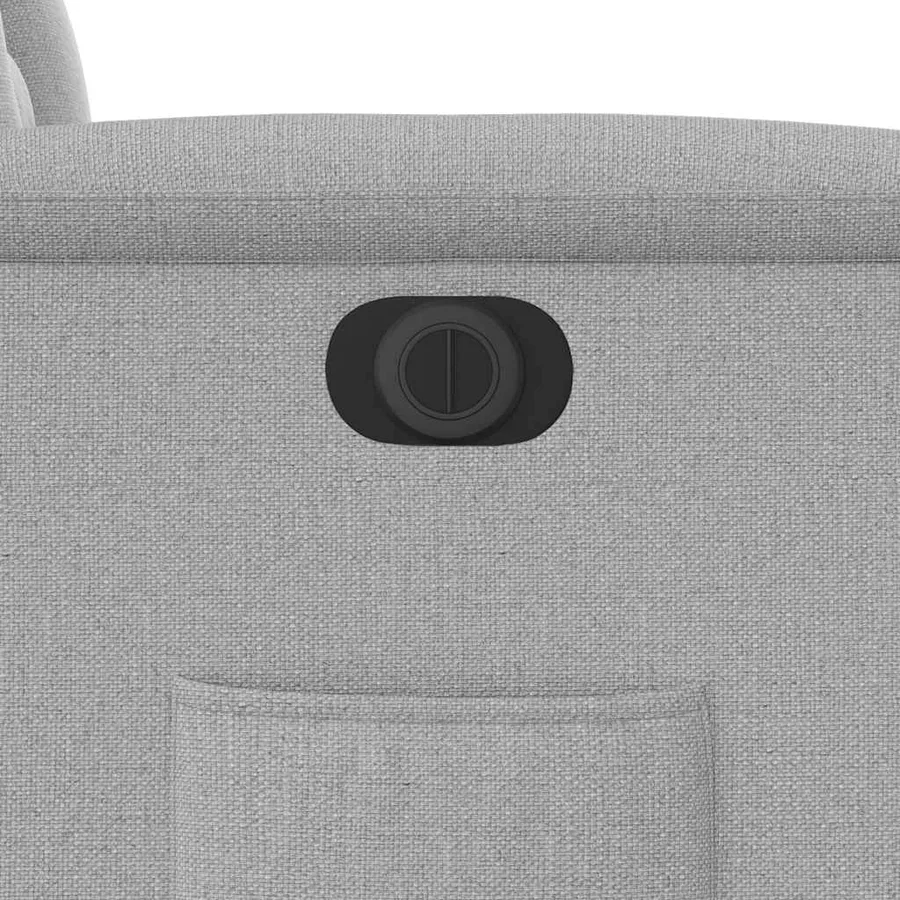 Fauteuil inclinable électrique gris nuage tissu - 13