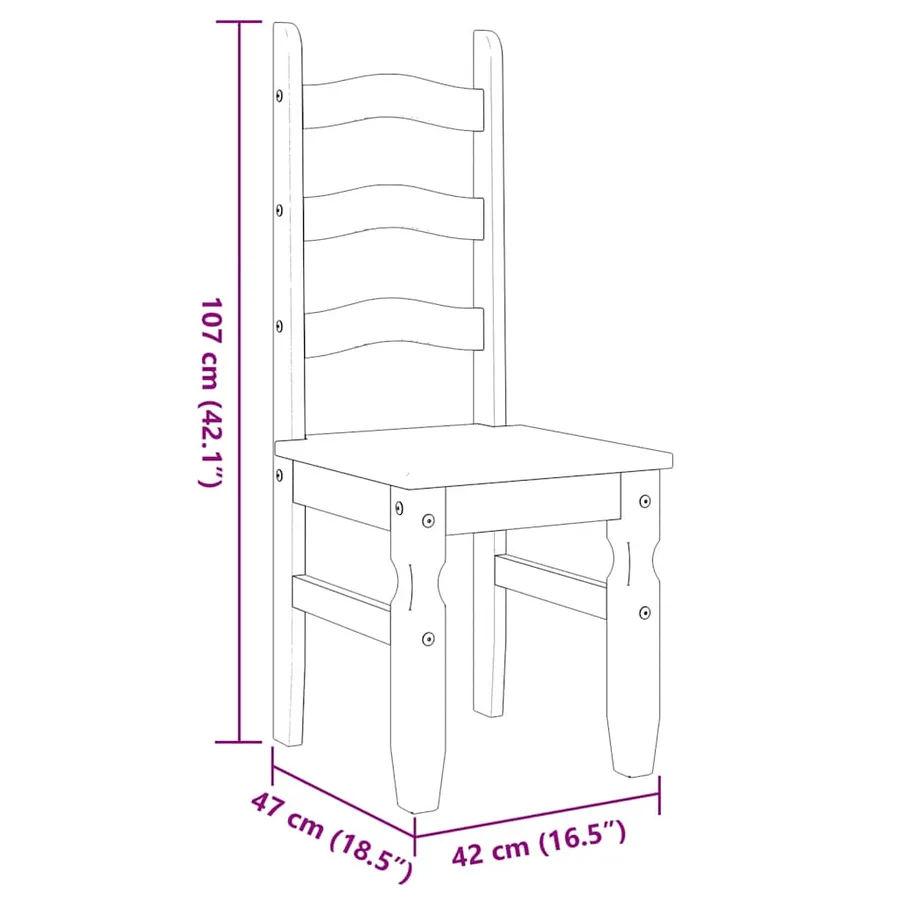 Ensemble à manger PANAMA 3 pcs gris bois de pin massif - 13