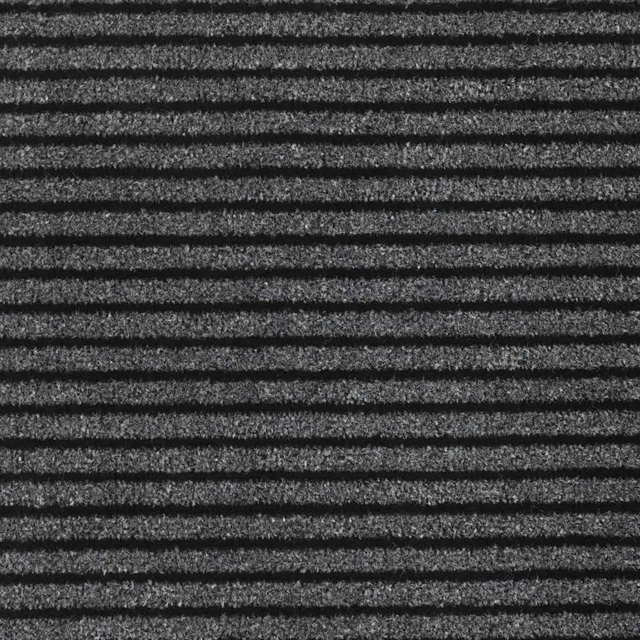 Paillasson noir et gris à rayures 115x200 cm - 6