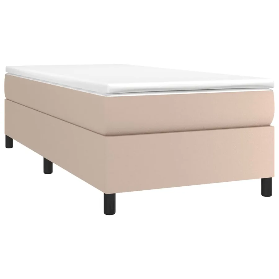 Sommier à lattes de lit avec matelas Cappuccino 80x200 cm - 3