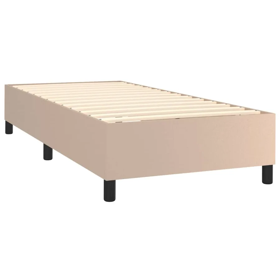 Sommier à lattes de lit avec matelas Cappuccino 80x200 cm - 4