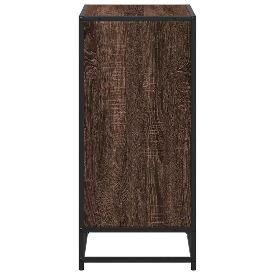 Bibliothèque chêne marron 60x35x76 cm bois d'ingénierie - 5