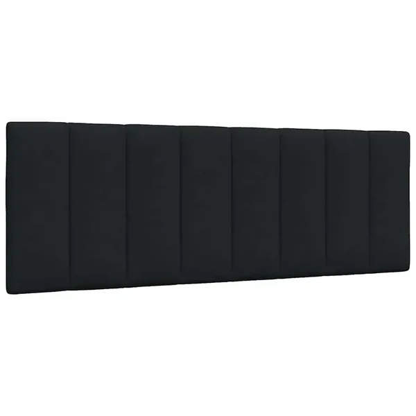 Coussin de tête de lit Hanko noir 120 cm tissu