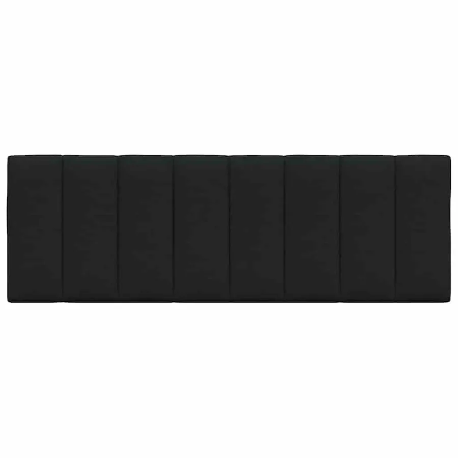 Coussin de tête de lit Hanko noir 120 cm tissu - 4