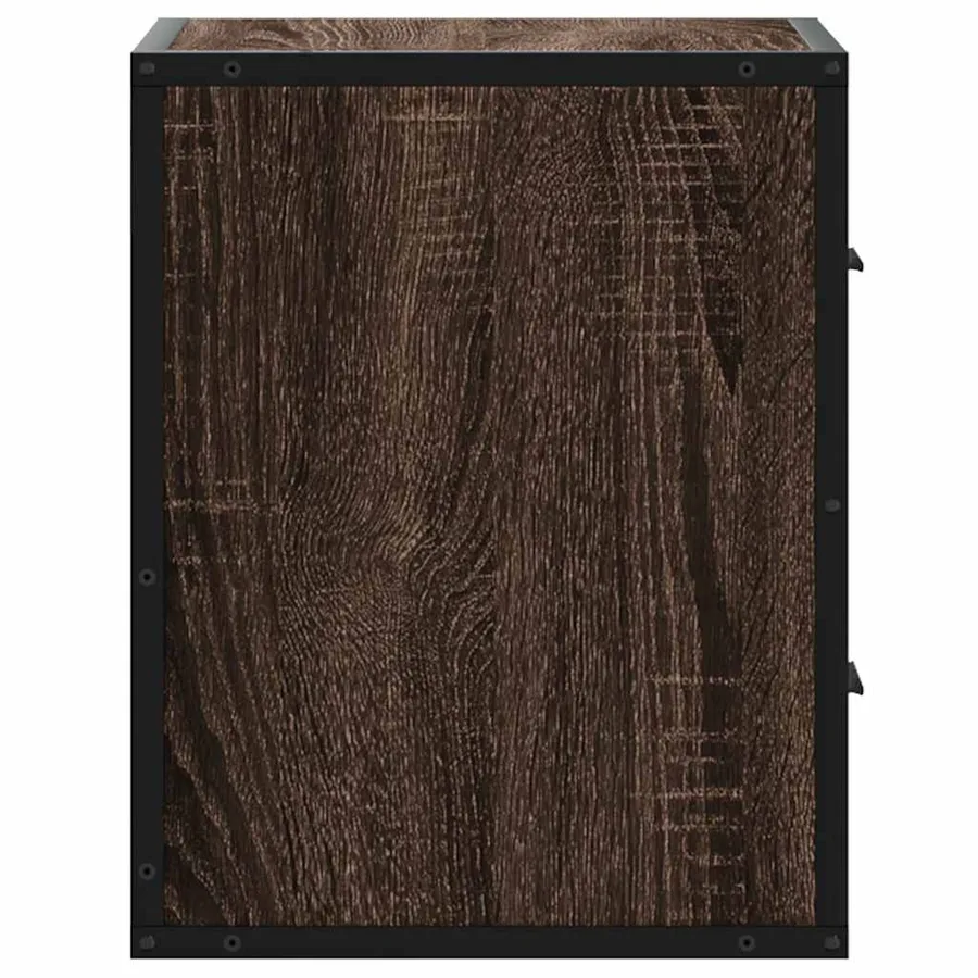 Tables de chevet murales 2 pcs chêne marron 40x31x39,5 cm - 7