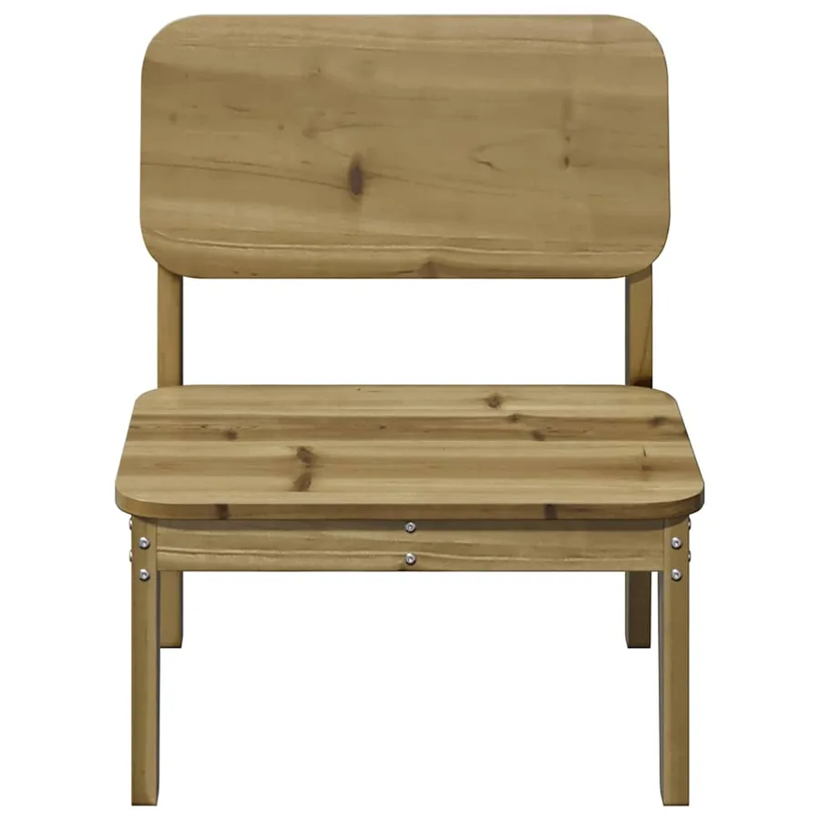 Chaise de jardin 60x52,5x72 cm bois de pin imprégné - 3