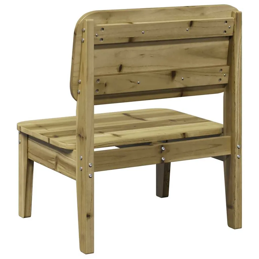 Chaise de jardin 60x52,5x72 cm bois de pin imprégné - 5