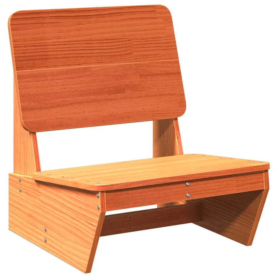 Chaises de jardin lot de 2 cire marron 60x64x70,5 cm - 3