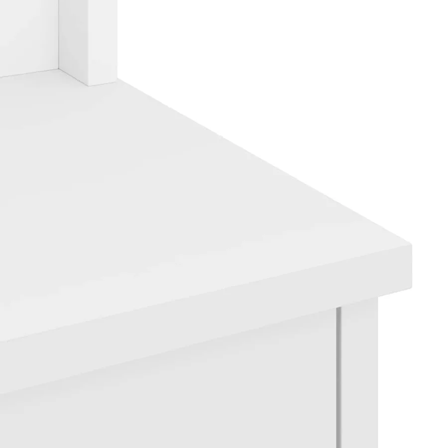 Portemanteau SANDNES blanc 45x40x159,5 cm bois massif pin - 9