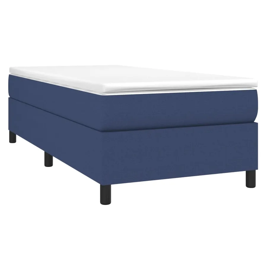 Sommier à lattes de lit avec matelas Bleu 80x200 cm Tissu - 3