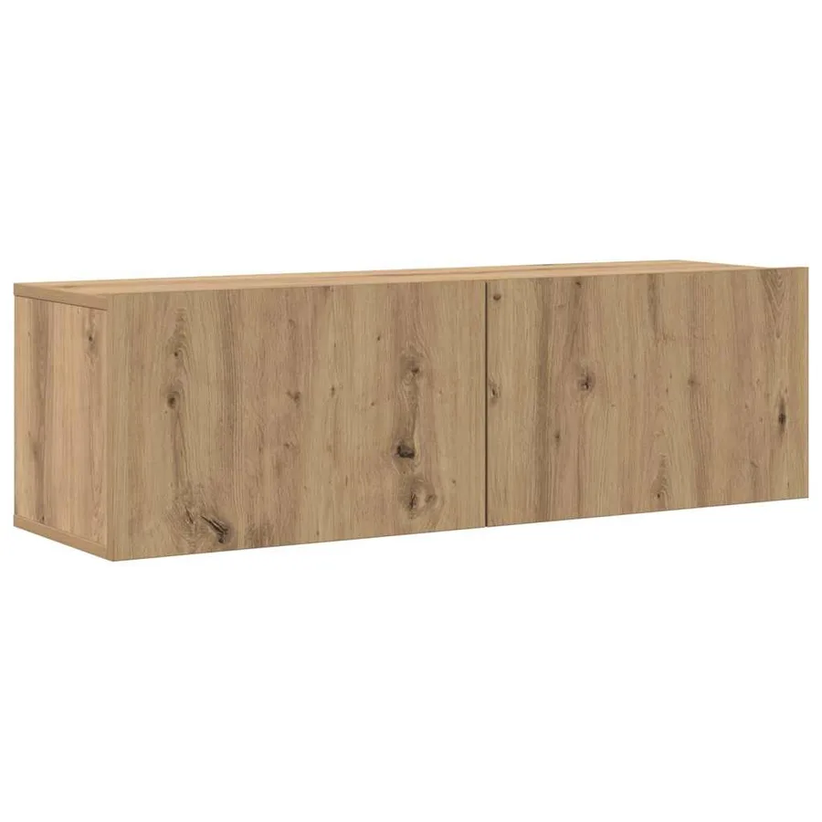 Meubles TV muraux 6 pcs chêne artisanal bois d'ingénierie - 5