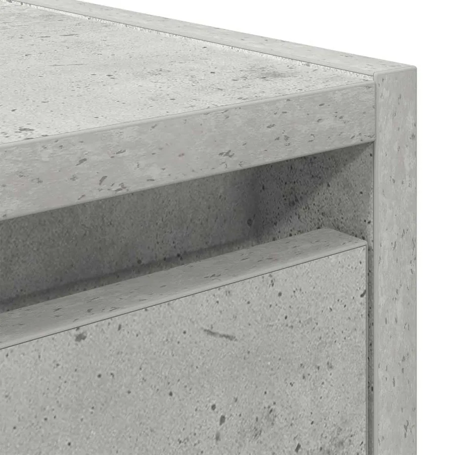 Table de chevet murale gris béton 38x34x40 cm - 10