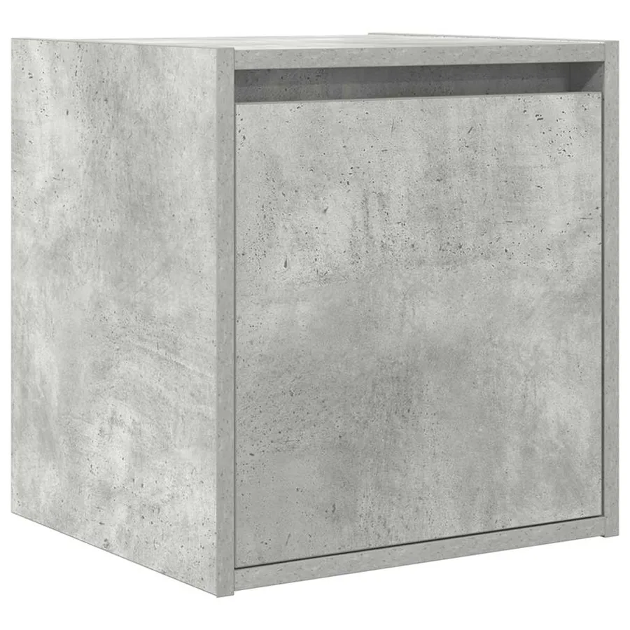 Table de chevet murale gris béton 38x34x40 cm - 2