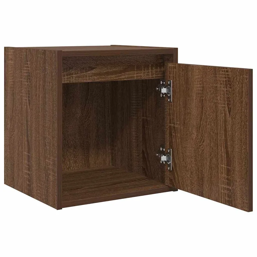 Tables de chevet murales 2 pcs chêne marron 38x34x40 cm - 6
